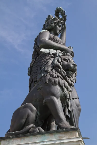 Статуя Баварии в Меффине, Бавария — стоковое фото