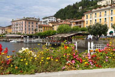 The small town of Belaggio at lake Como in Northern Italy clipart
