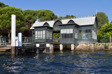 açılış aşamasında lake como, İtalya