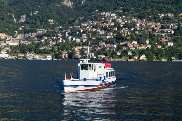 stock image Passenger ferry crossing lake Como, Italy
