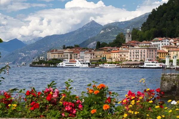 The small town of Belaggio at lake Como in Italy — Stock Photo, Image