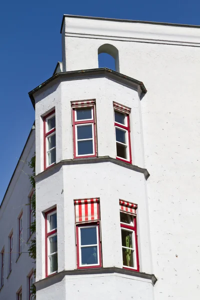 Wasserburg, Bavyera kasabada tarihi evleri — Stok fotoğraf