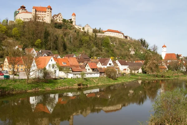 Κάστρο harburg στην Φραγκονία, Γερμανία — Φωτογραφία Αρχείου