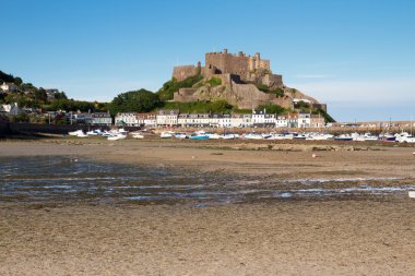 Mont orgueil kale içinde gorey, jersey, İngiltere