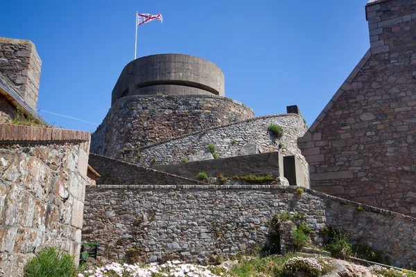 Insidan Elizabeth slott på ön Jersey (Uk) — Stockfoto