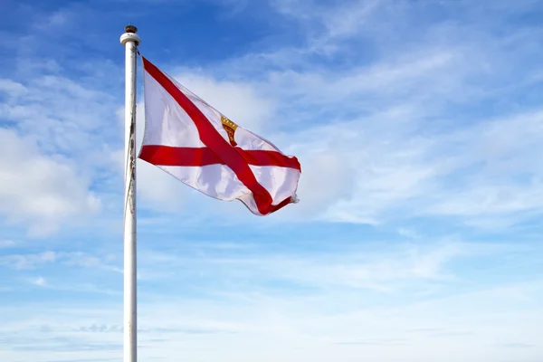 Jersey flagga (Uk) — Stockfoto
