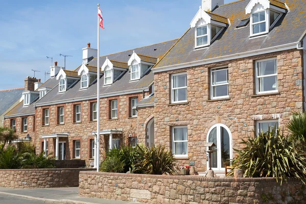 Historische Häuser auf der Kanalinsel Jersey, Großbritannien — Stockfoto
