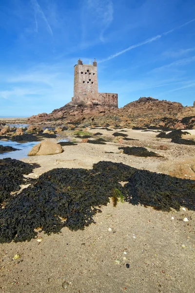Seymour Tower offshore a ilha do canal de Jersey, Reino Unido — Fotografia de Stock