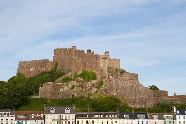 Mont 奥格城堡在价涨，泽西岛，英国 — 图库照片