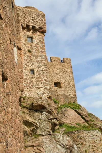 Mont orgueil κάστρο σε gorey, jersey, Ηνωμένο Βασίλειο — Φωτογραφία Αρχείου