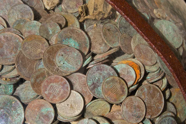 Stock image Medieval money coins