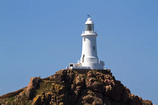 Le Corbiere Lighthouse, Jersey, Reino Unido — Fotografia de Stock