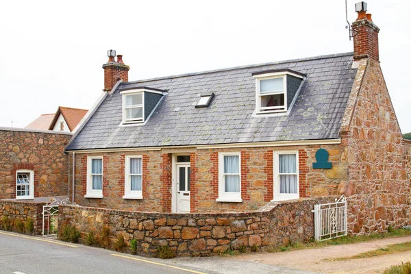 Typische Häuser auf der Kanalinsel Jersey — Stockfoto