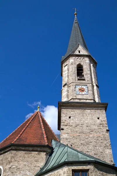 Историческая баварская церковная башня — стоковое фото
