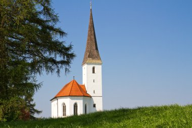 Typical small church in Bavaria clipart