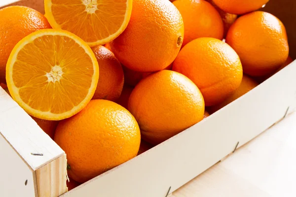 Frische Orangen, Nahaufnahme — Stockfoto
