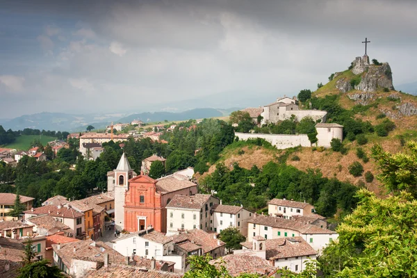 Vista sobre Pennabilli, Itália — Fotografia de Stock