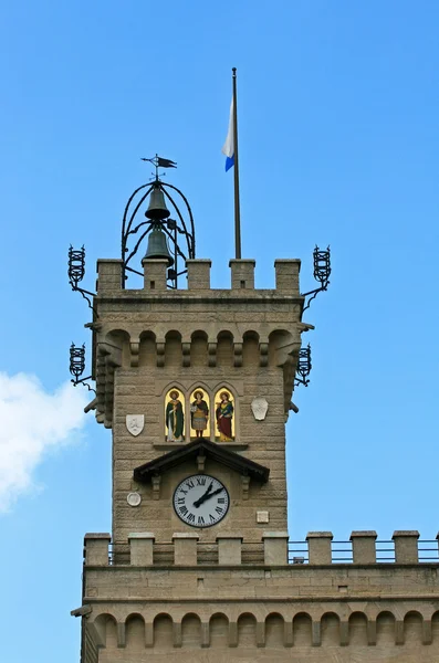 San Marino, Tower of the government building — Stock Photo, Image