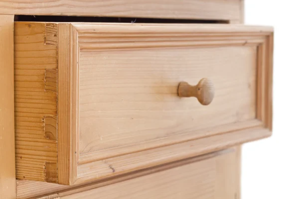 Open wooden drawer — Stock Photo, Image