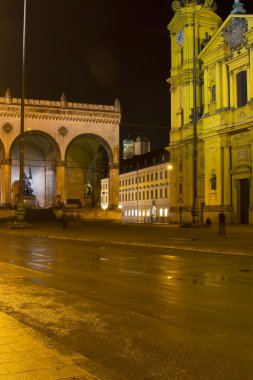 The famous Theatinerkirche church in Munich, Germany