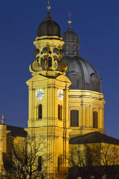 The famous Theatinerkirche church in Munich, Germany — Stok fotoğraf