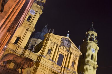 The famous Theatinerkirche church in Munich, Germany