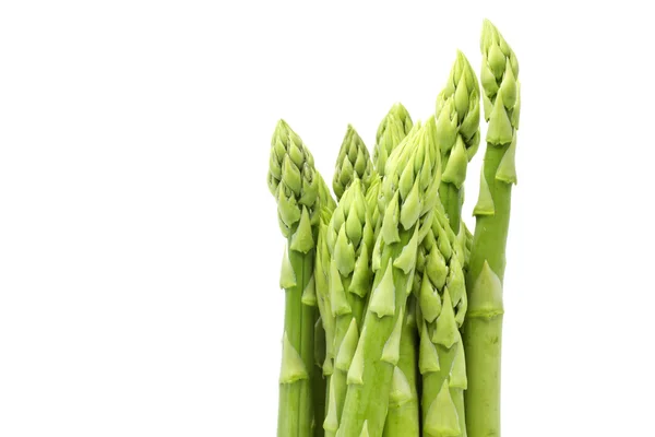 Świeże szparagi na biały — Zdjęcie stockowe