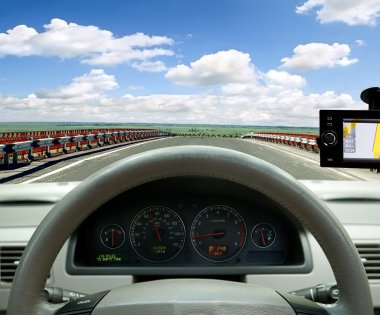 Satellite navigation system clipart