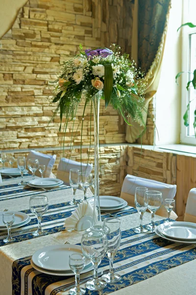 stock image Table layout before a dinner