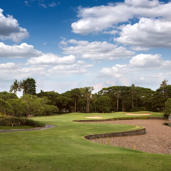 Golfbana på ön bali — Stockfoto