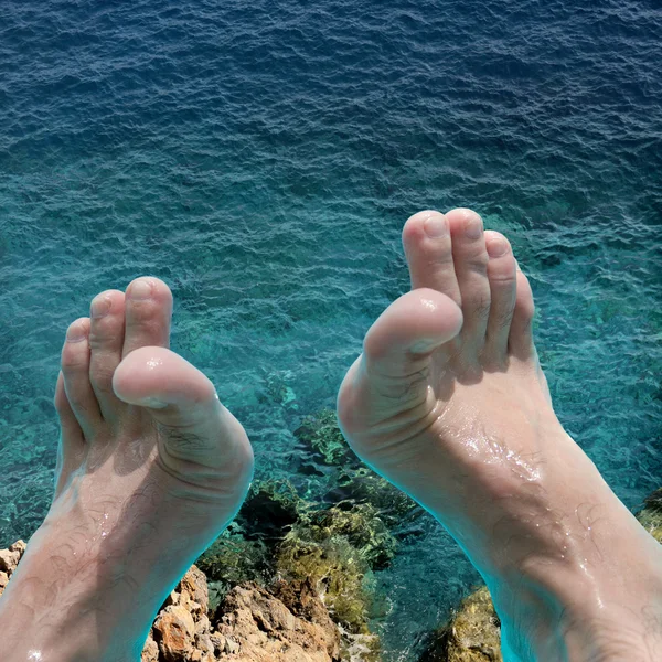 Feet In the Pool — Stock Photo, Image