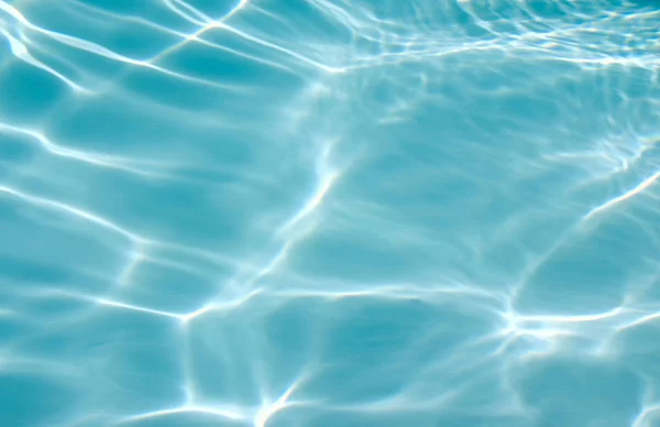 Background of rippled pattern of clean water in a blue swimming pool — Stock Photo, Image