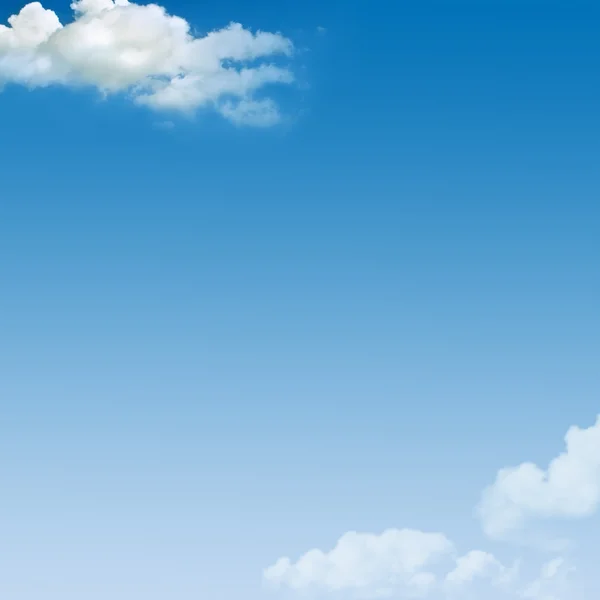 Witte wolken en een blauwe lucht — Stockfoto