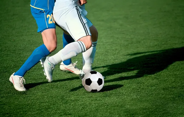 Part of legs-soccer or football theme Stock Photo