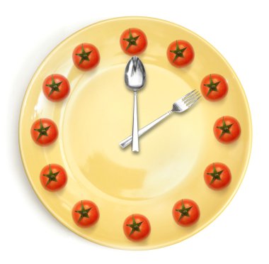 Yellow plate. isolated clipart