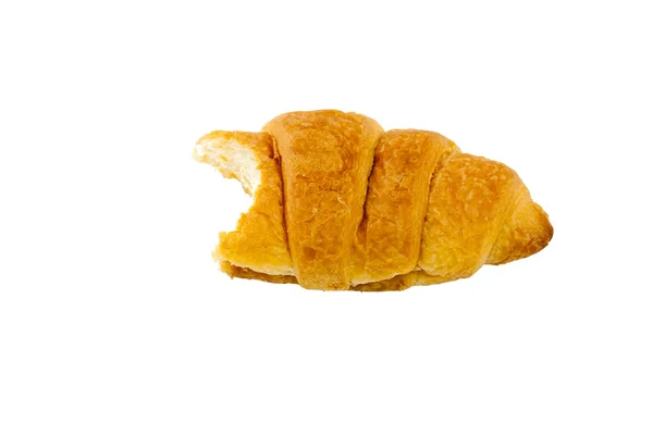 Croissant mordido — Fotografia de Stock