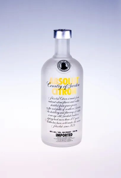 Citron de absolut vodka — Fotografia de Stock