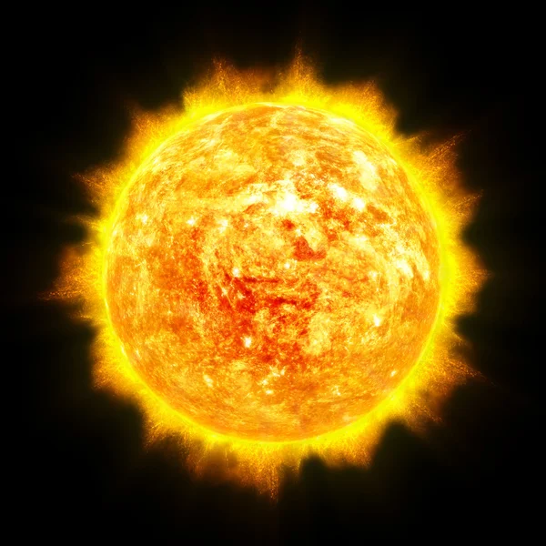 Slunce hvězda ilustrace — Stock fotografie