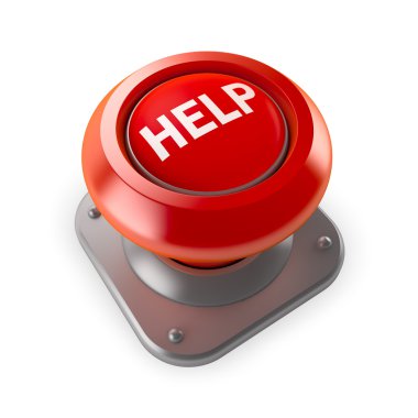 Help red button clipart