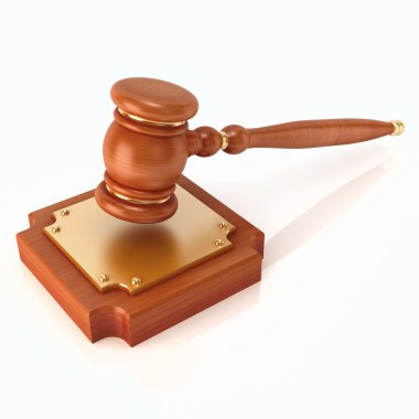 Wood gavel clipart