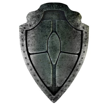 Old rusty shield clipart