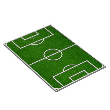 3D modelin bir futbol sahası