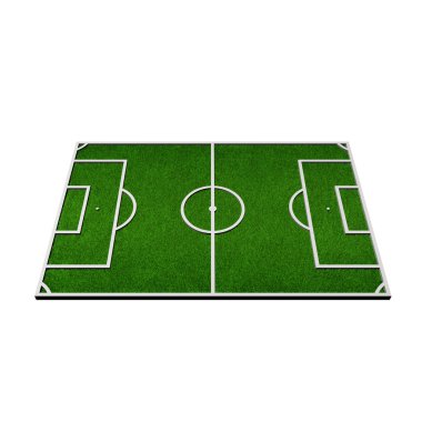 3D modelin bir futbol sahası