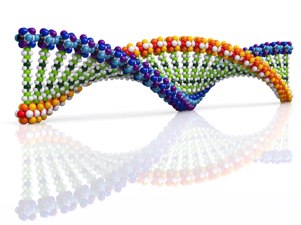 3d έννοια DNA — Φωτογραφία Αρχείου