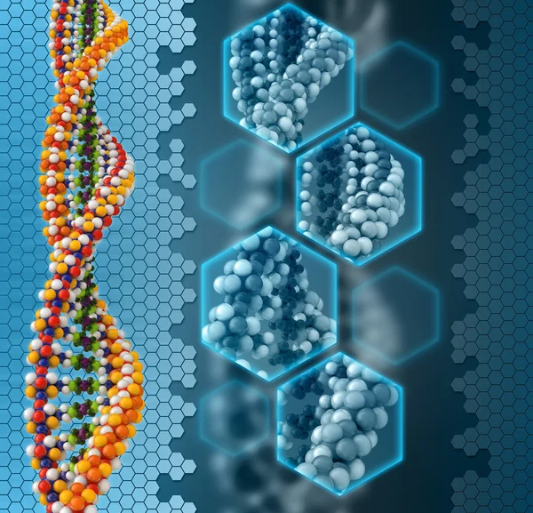 Tło DNA — Zdjęcie stockowe