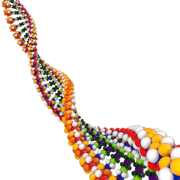 Концепция ДНК 3d — стоковое фото