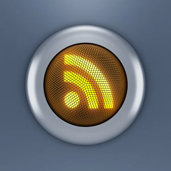 RSS button concept — Stock Photo, Image