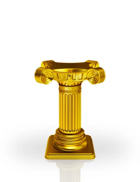 Golden pedestal — Stockfoto
