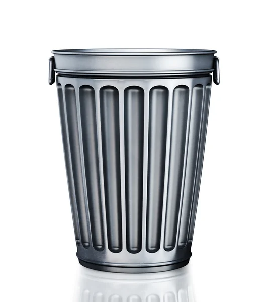 Uma lata de lixo vazia (renderização 3d ) — Fotografia de Stock