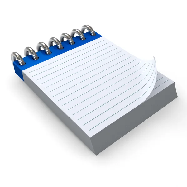 Spiral notepad (3d render) — Stock Photo, Image